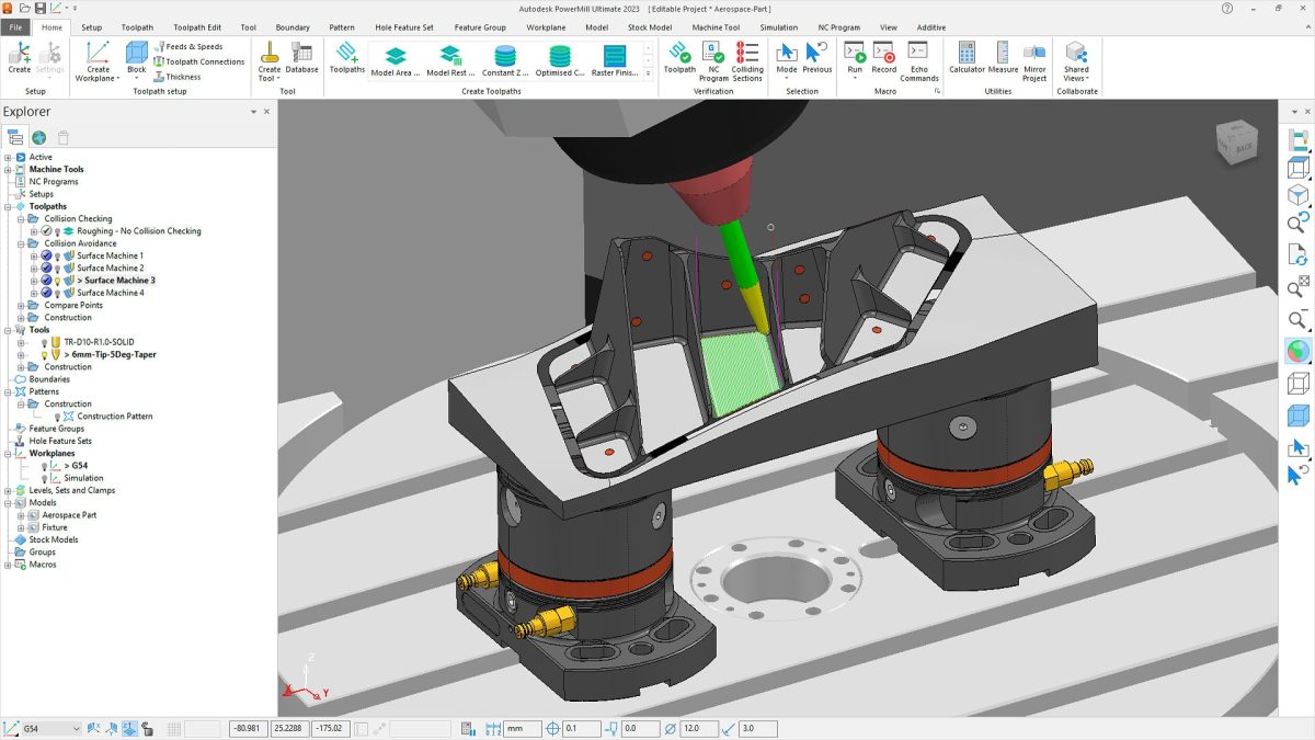 Programmazione Cam 3, 4, 3+2 e 5 assi continuo